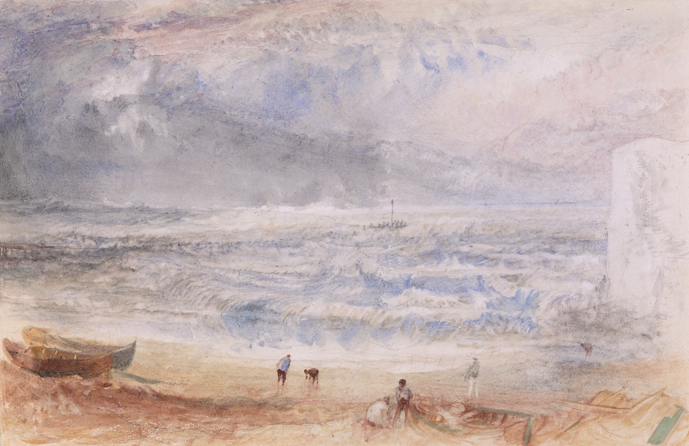 J M W Turner R A Margate Cold Harbour Beach With The Cliff At